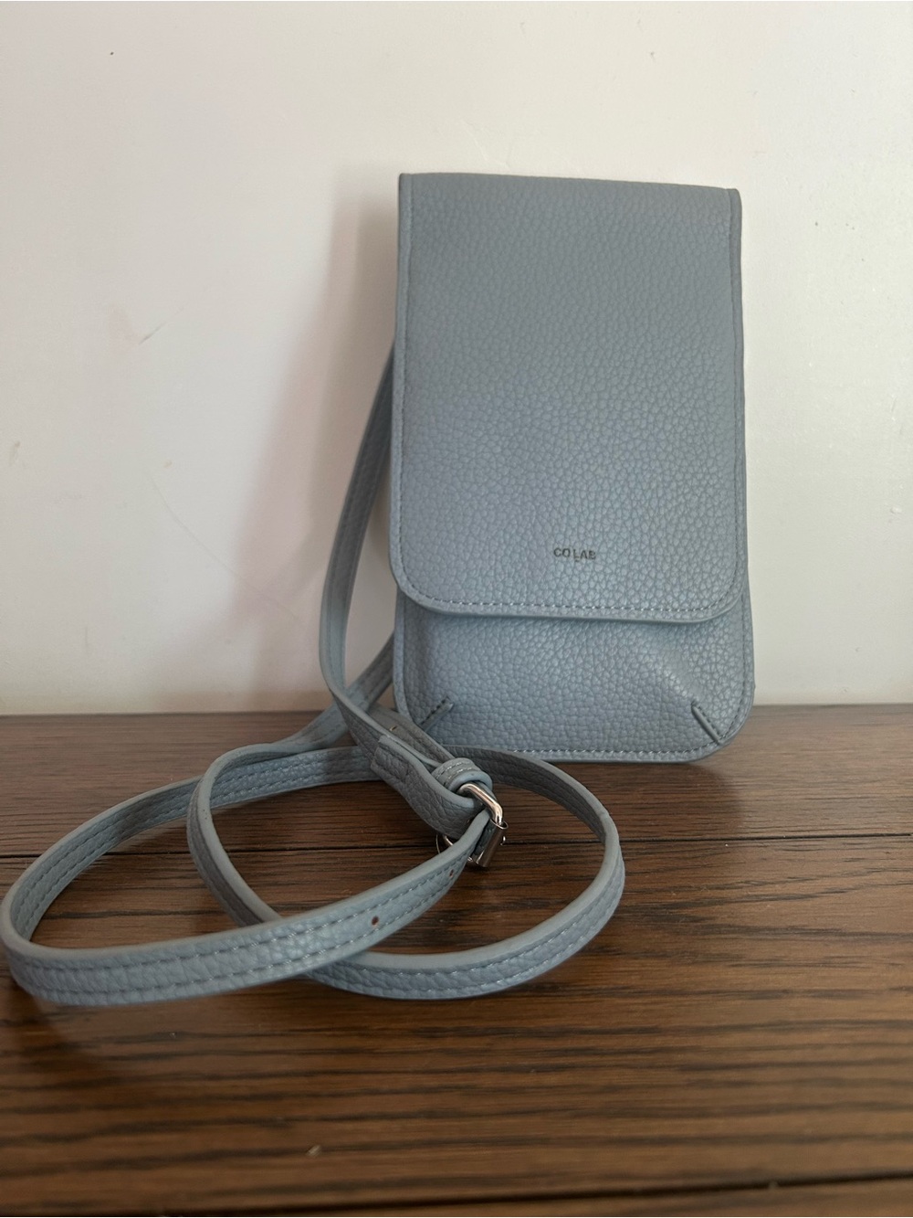 Colab Light Blue Compact Crossbody Phone Bag